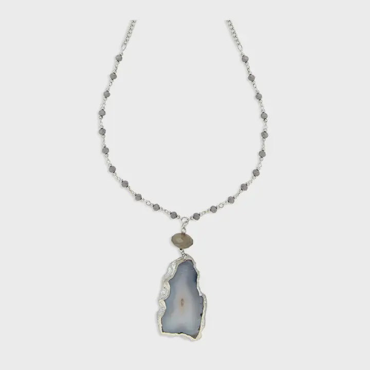 Gladness Stone Pendant Necklace