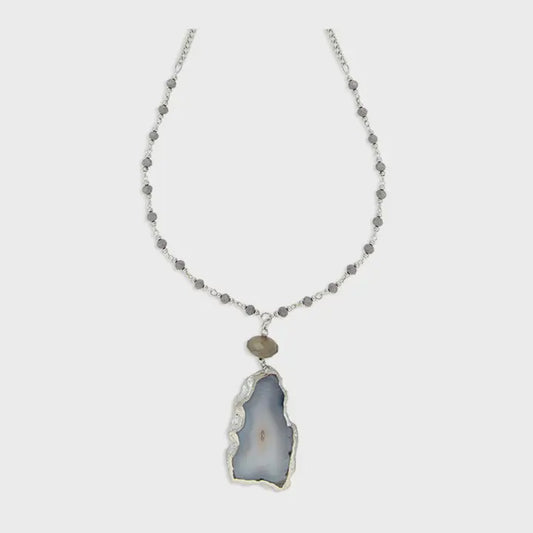 Gladness Stone Pendant Necklace