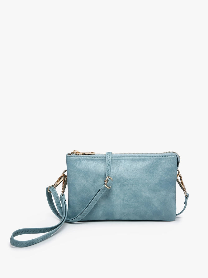 Wristlet Crossbody 3-Compartment Purse