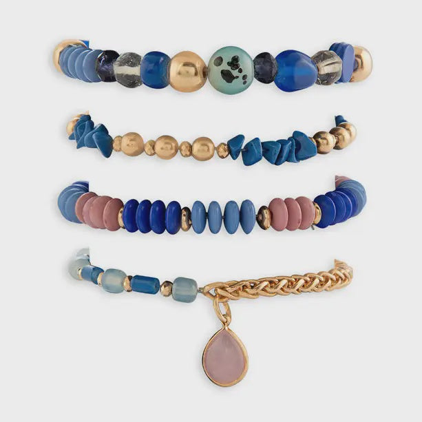 Vintage Elegance Stacked Bracelet