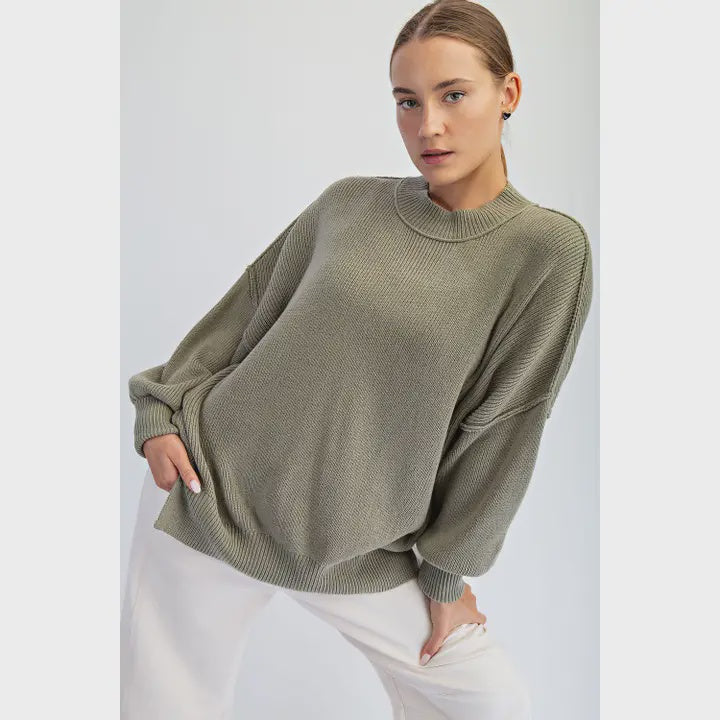 Oversized Crew Neck Sweater