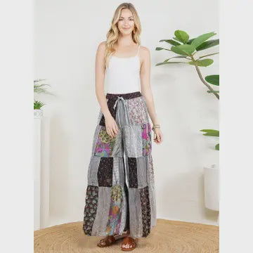 Retro Revival Patchwork Pant