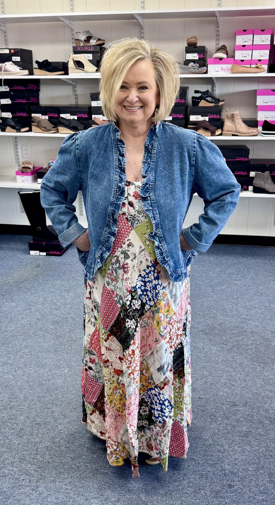 Patchwork Boho Dress