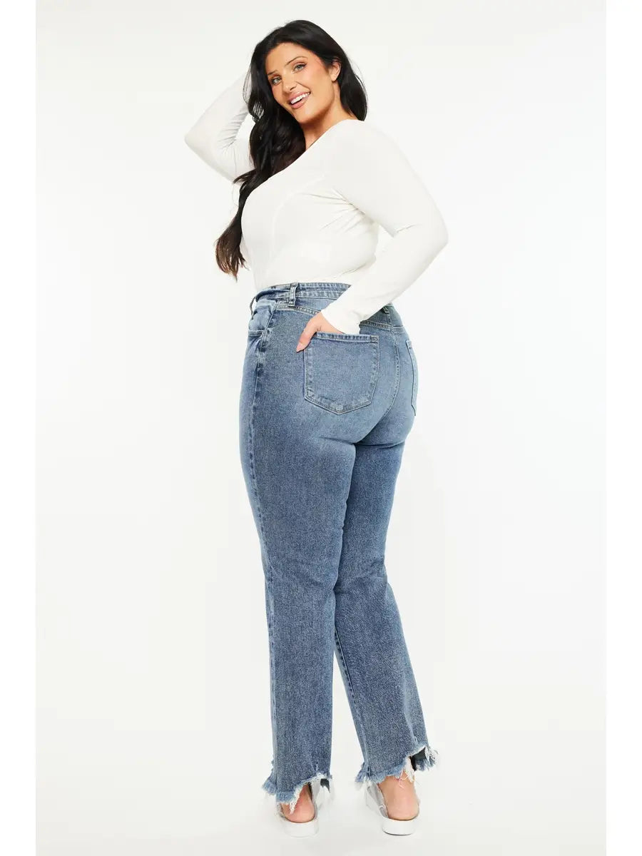 High Rise Slim Straight Plus