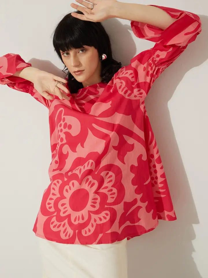 Flora Daye Flare Sleeve Blouse