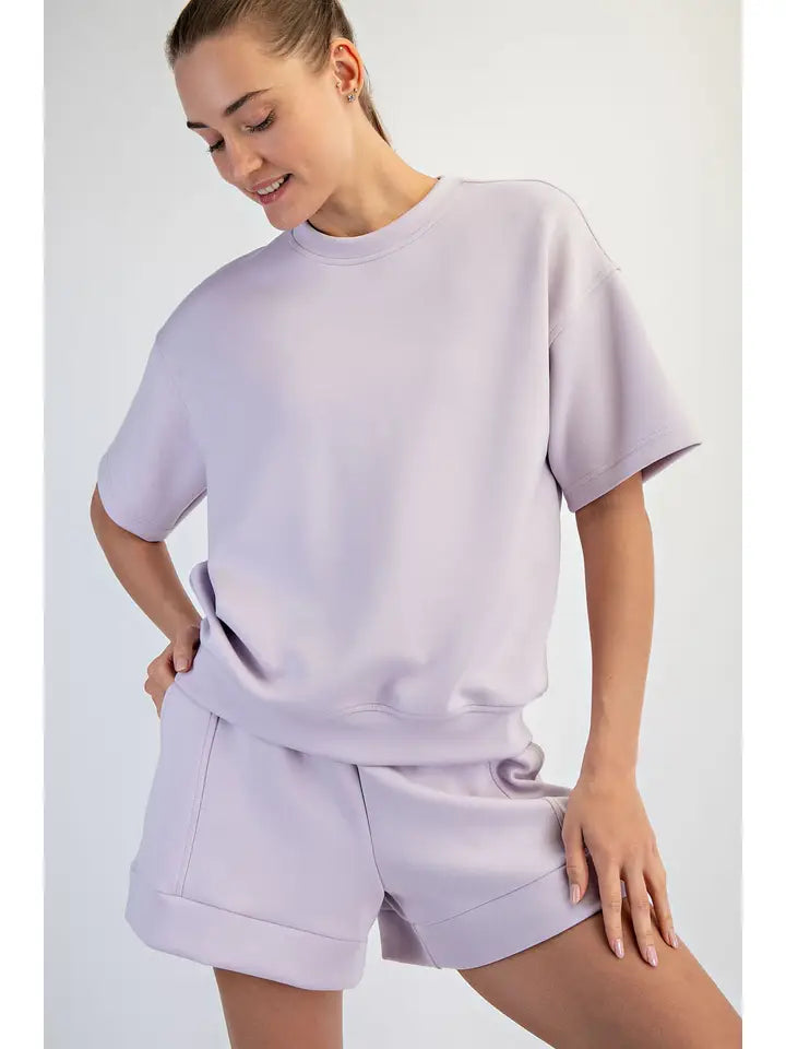 Modal Scuba Short Sleeve Top