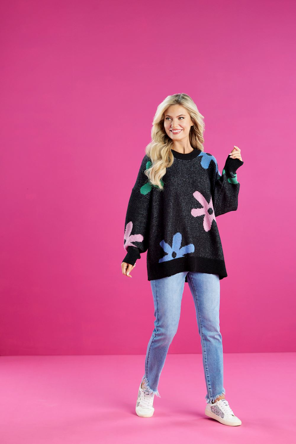 Jadie Floral Sweater