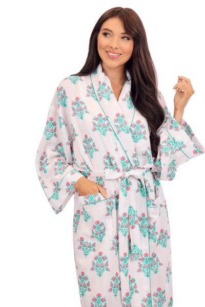 Block Print Robe