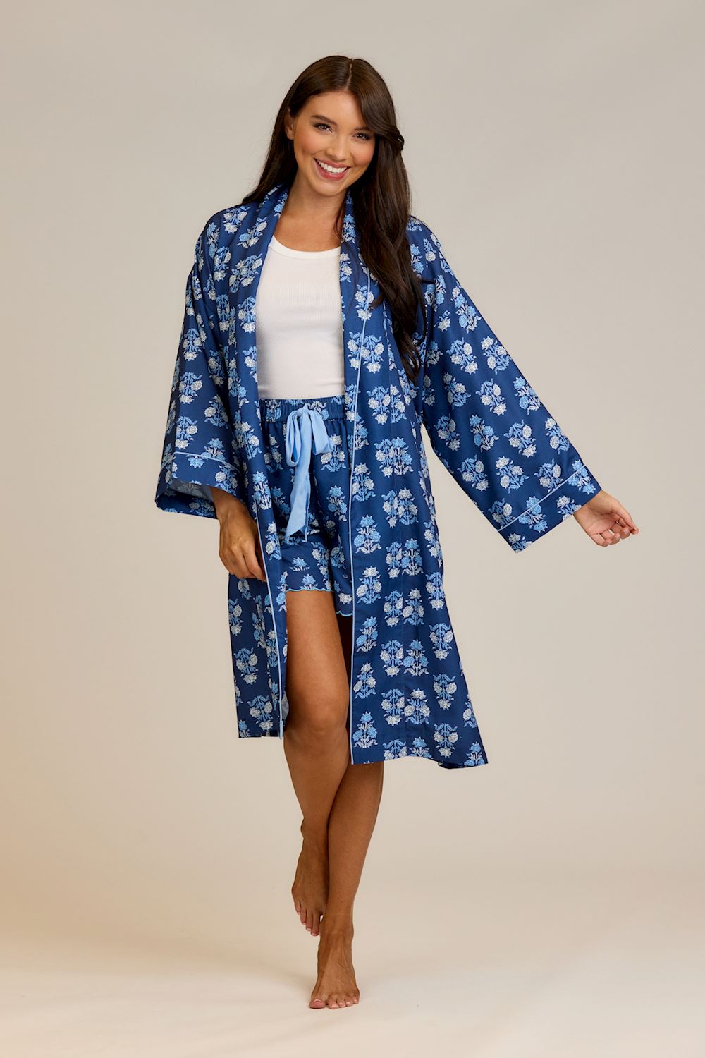 Block Print Robe