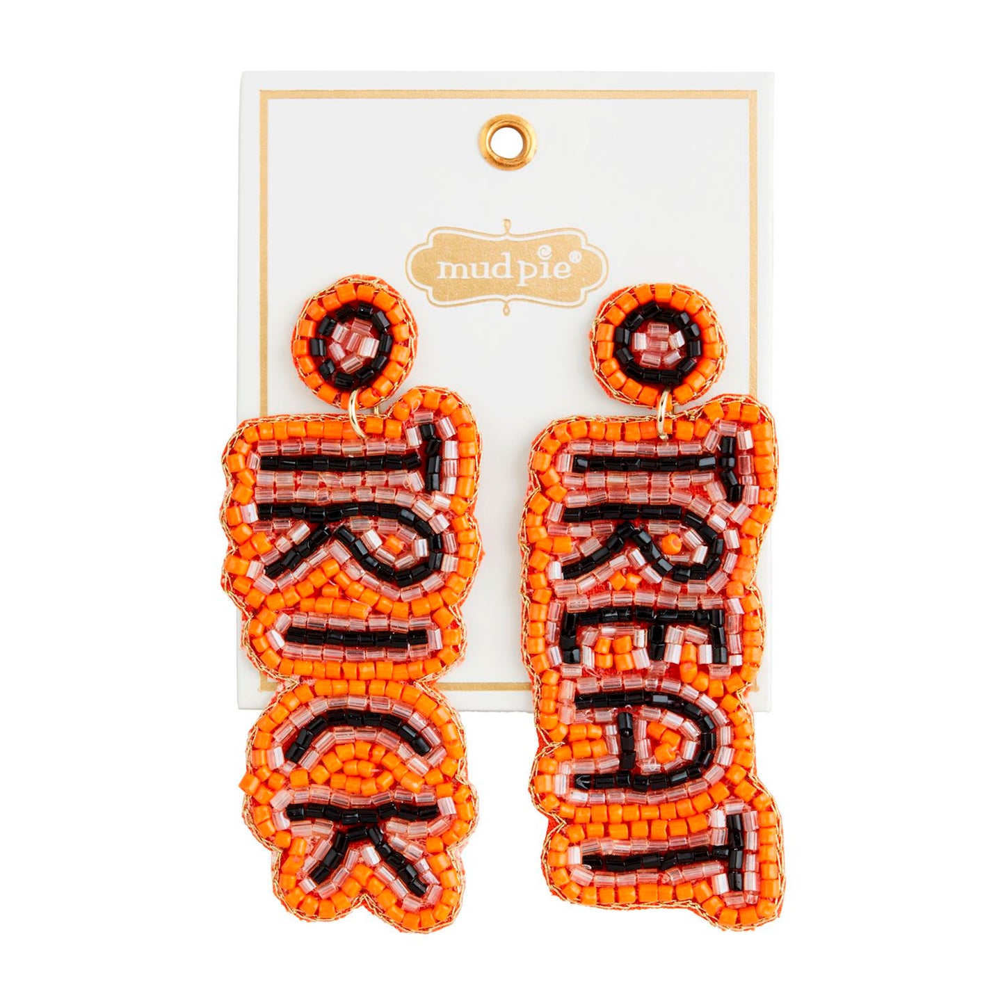 Beaded Halloween earrings