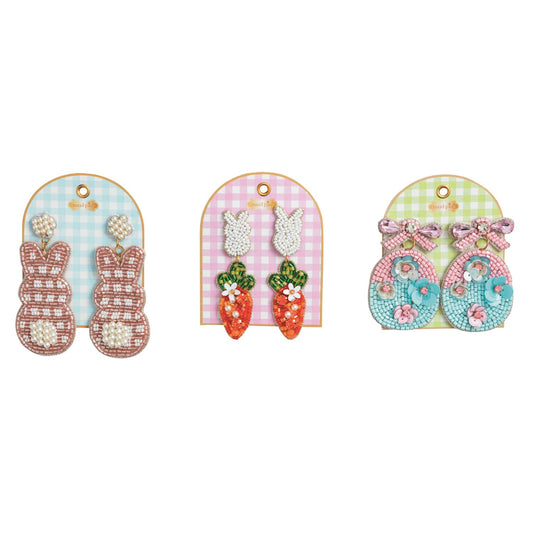Easter Beaded Earrings