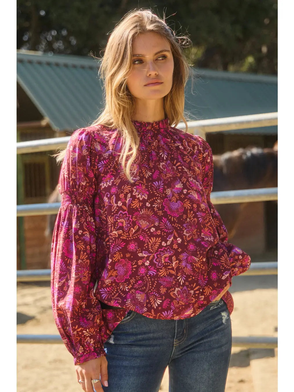 Ethic Bohemian Print Blouse