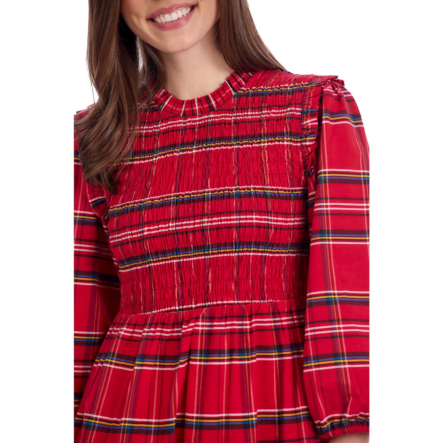 Walton Plaid Midi Dress