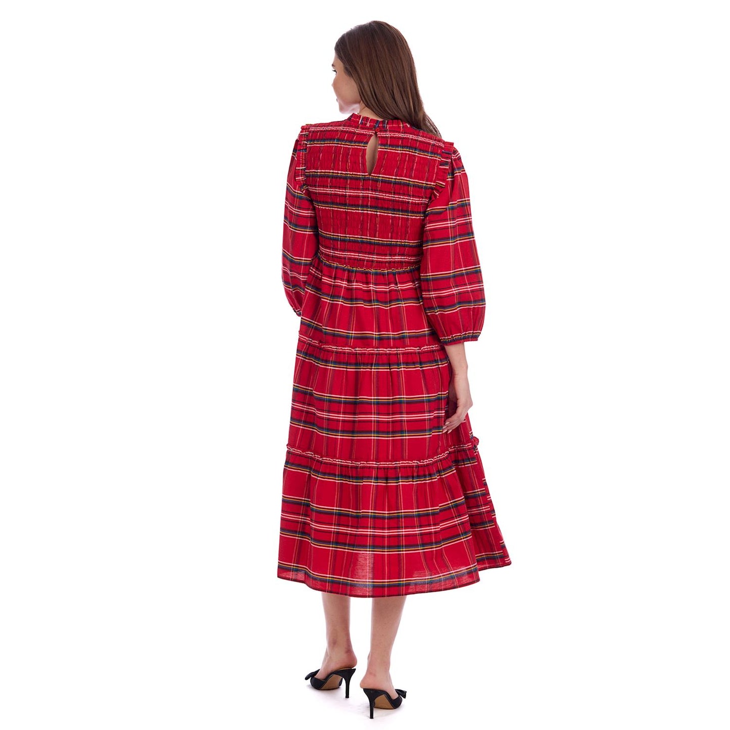 Walton Plaid Midi Dress