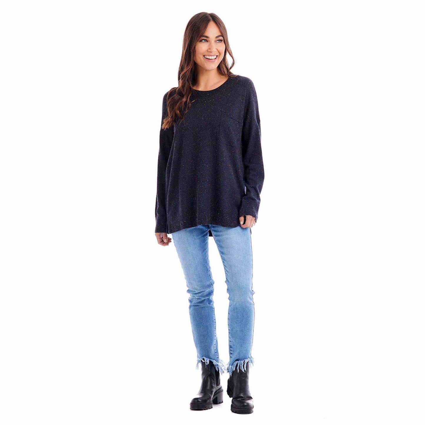 Penn Black Knit Top