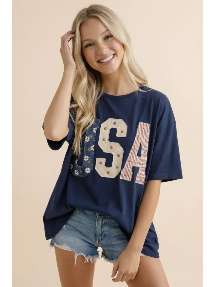 USA Studded Tee