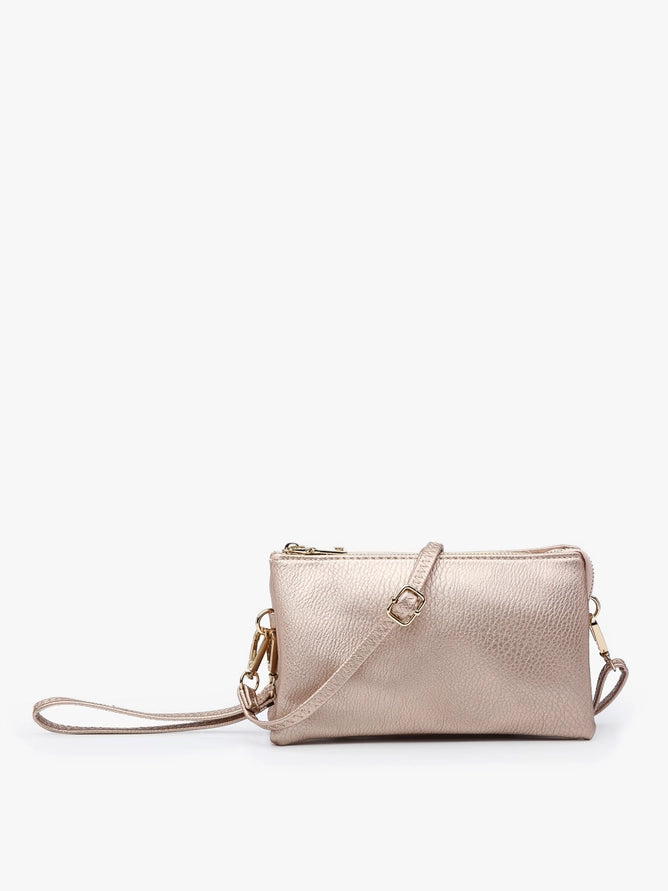 Wristlet Crossbody 3-Compartment Purse