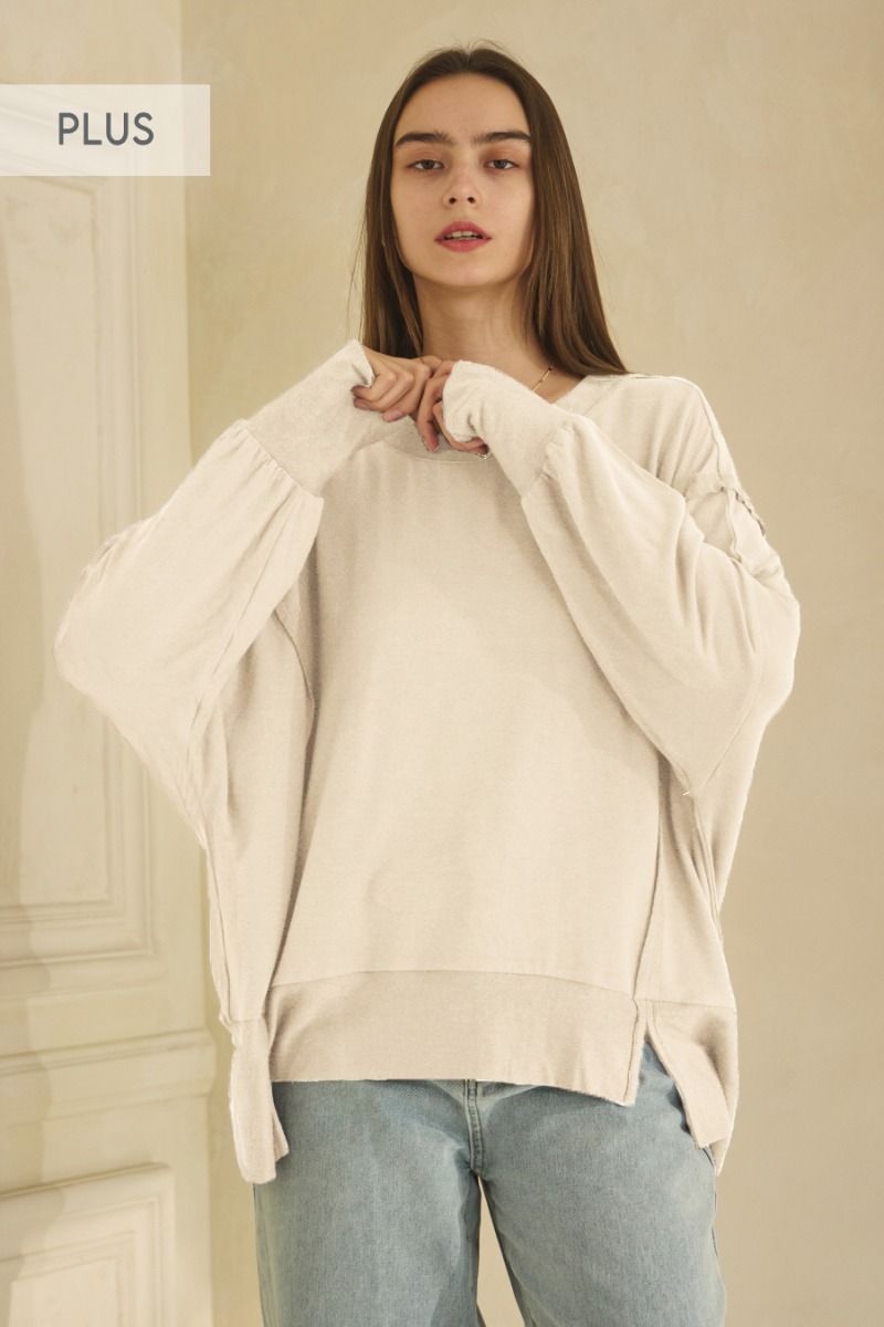 Soft French Terry Long Sleeve Pullover