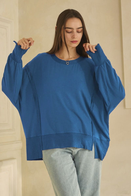 Soft French Terry Long Sleeve Pullover