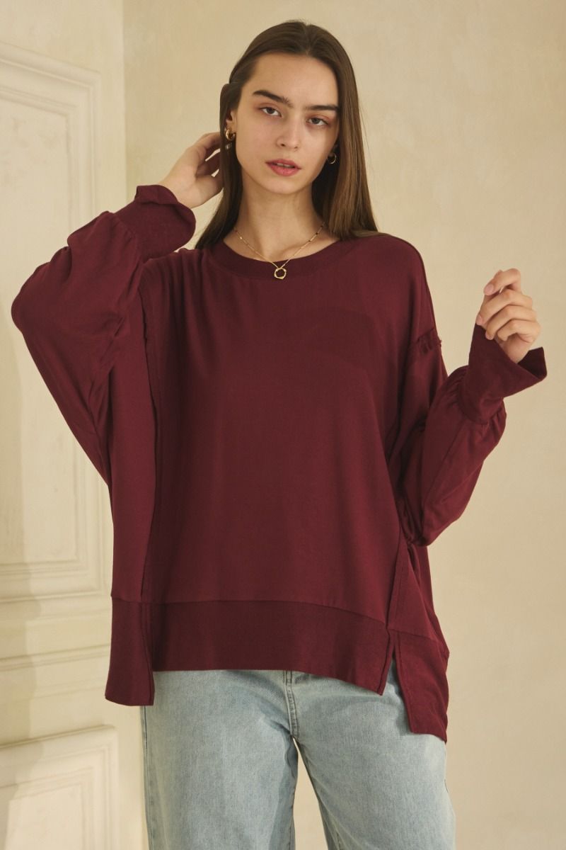 Soft French Terry Long Sleeve Pullover