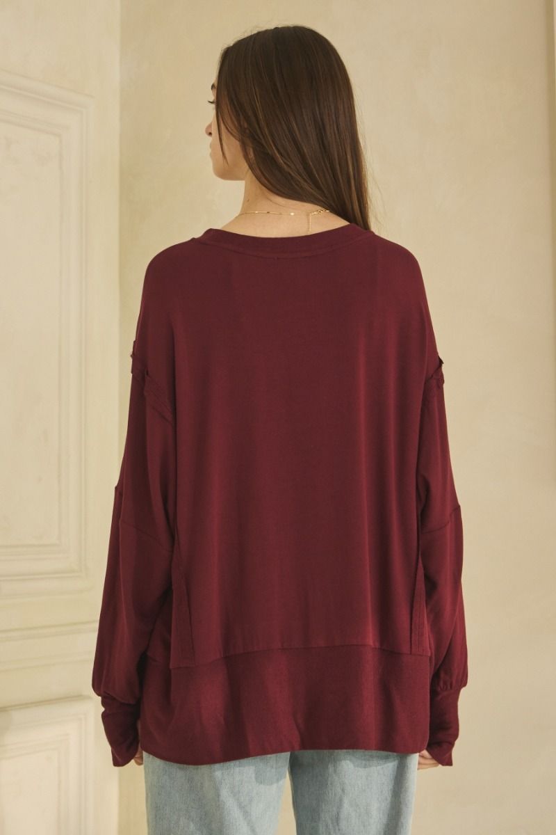 Soft French Terry Long Sleeve Pullover