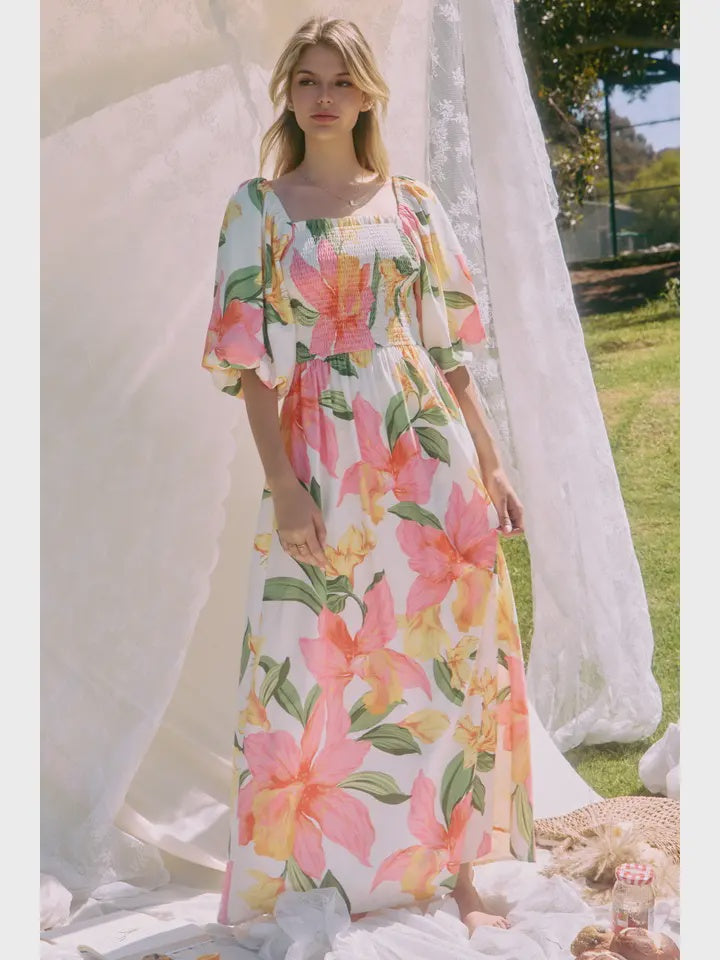Floral Printed Maxi Dress