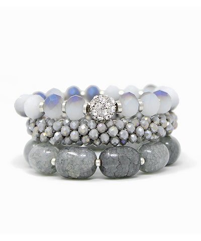 3 row stone bracelet