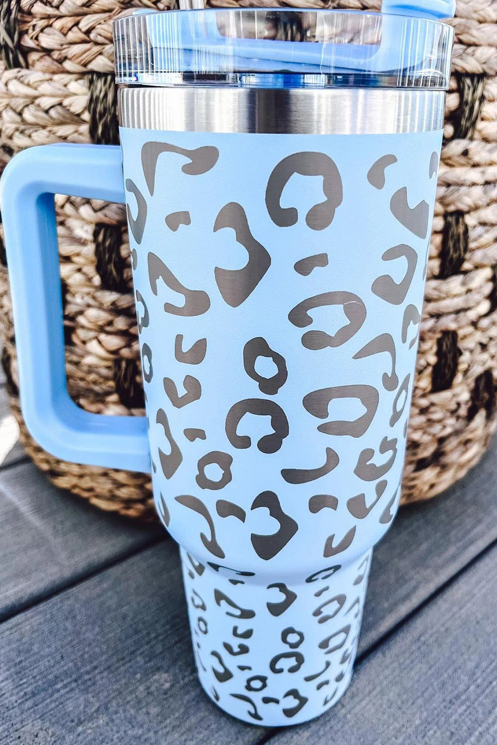 Leopard Spotted Stainless Steel Cup