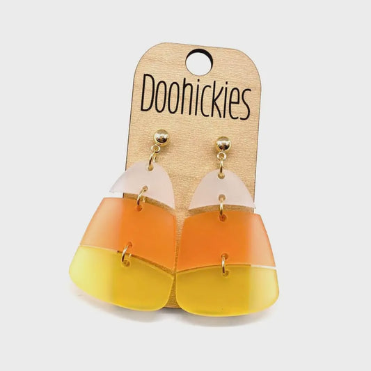 Candy Corn Earring