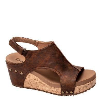 Washed Cognac Carley Wedge