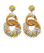 Seabead Pastel beaded Loop rattan