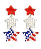 Glitter Happy 4th earring