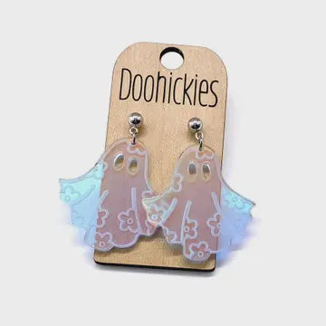 Groovy Ghost Earrings