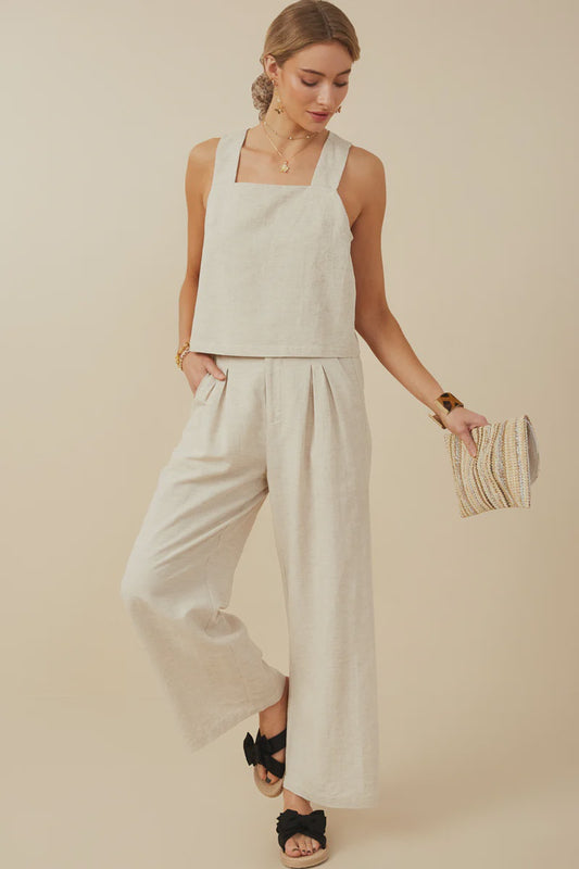 Textured Linen Pant