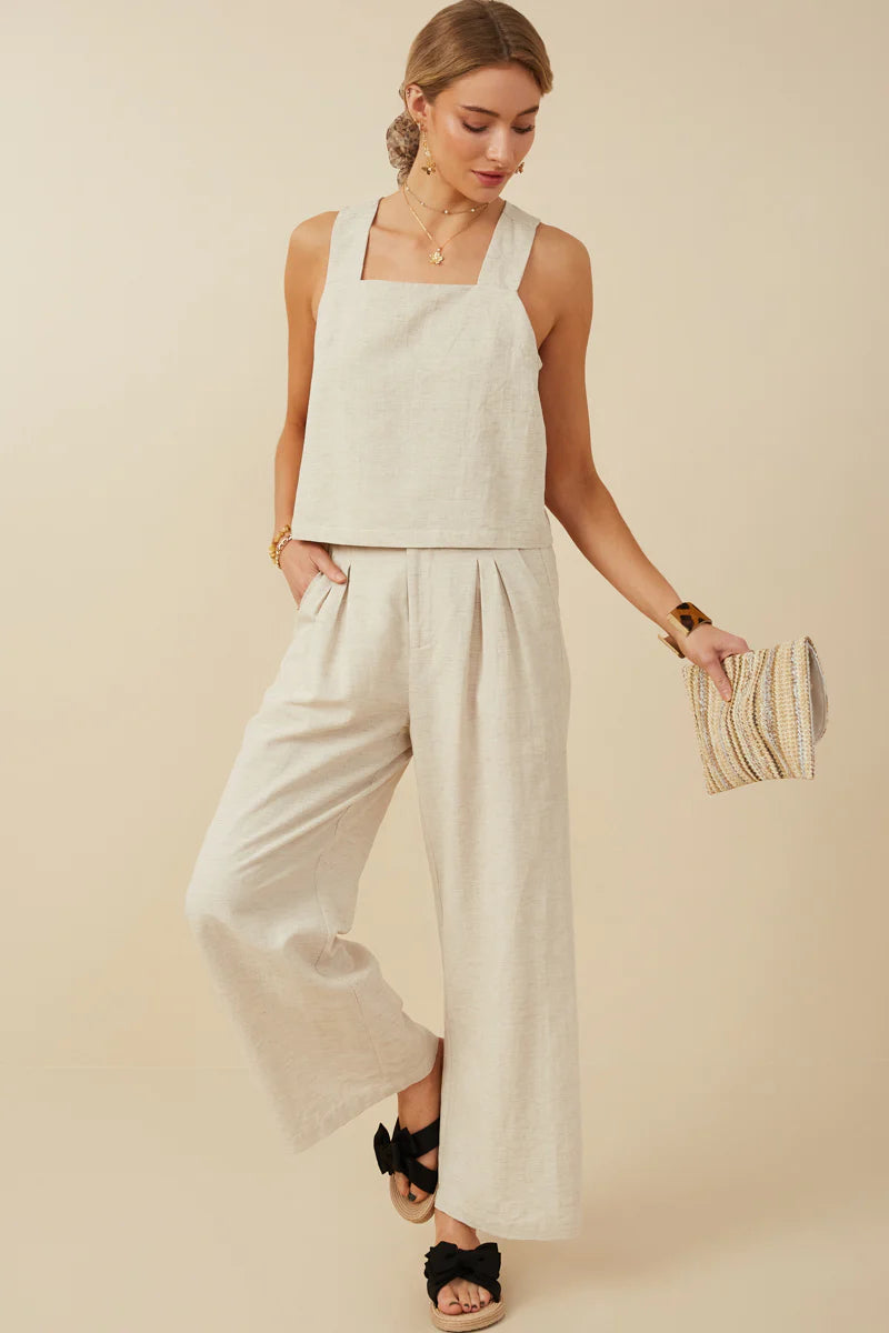 Textured Linen Top