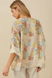 Fringe Tassel Sleeve Cardigan