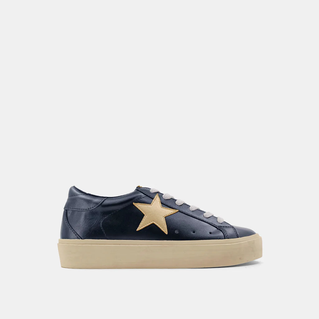 Reba Black & Gold Sneaker