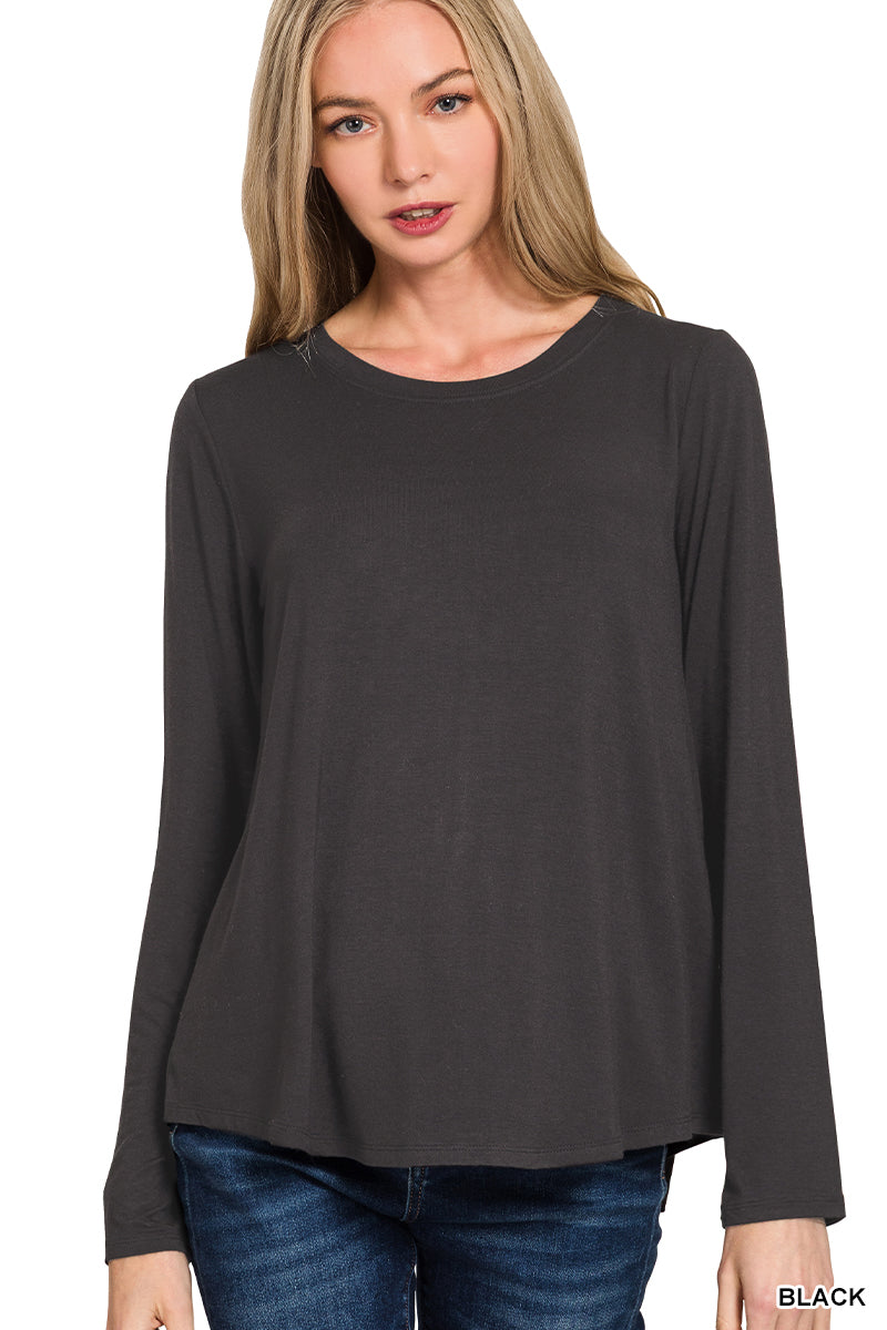 Flowy Round Hem Rayon