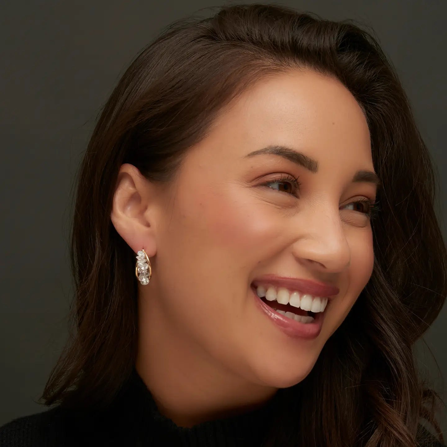 Adira Crystal C-HOOP  Earring