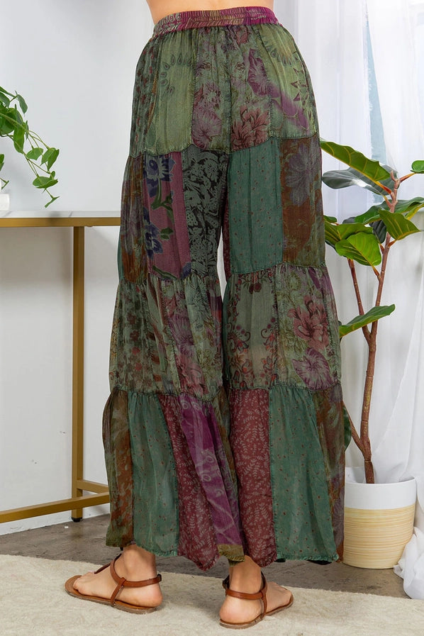 Retro Revival Patchwork Pants