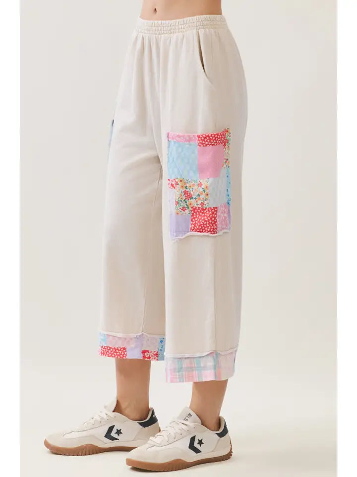 Mineral Washed Patched Bermuda Shorts