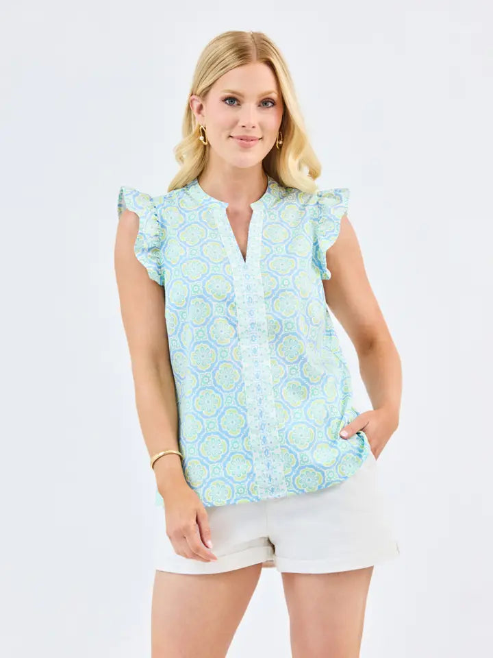 Kira Mosaic Charm Top
