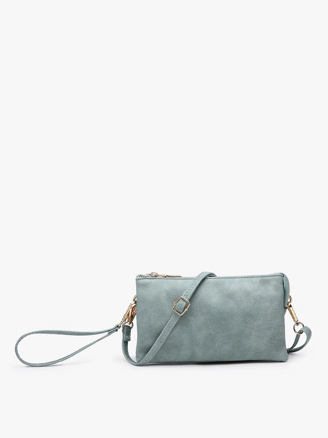 Wristlet Crossbody 3-Compartment Purse