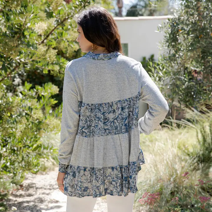 Sweater Knit Jhabla Graceful Tiers