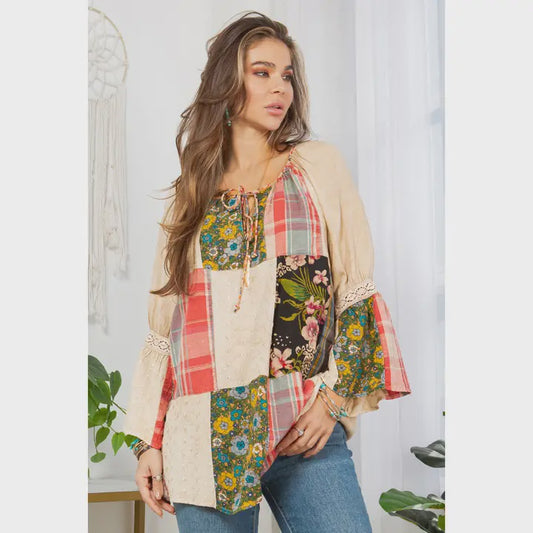 Peasant Patchwork Top