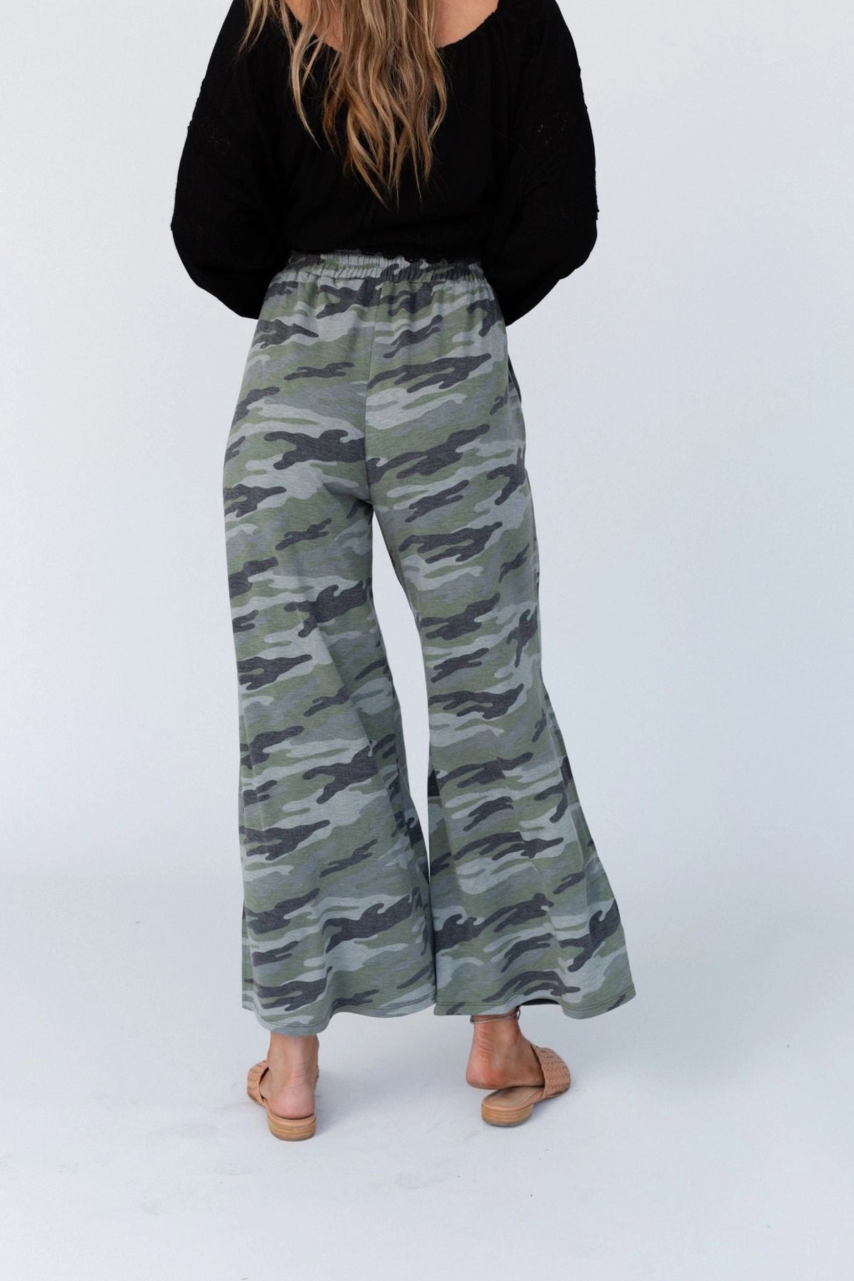 Casual Wanderer Slit Leg Pants