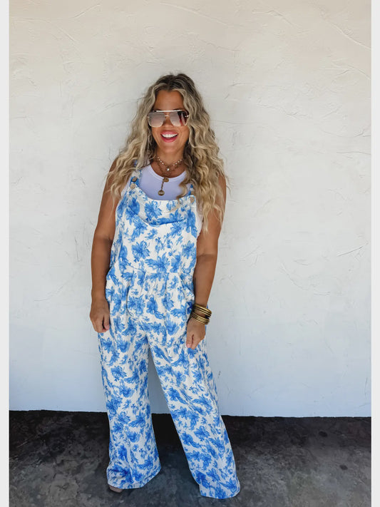 Cassidy Floral Boho Overalls