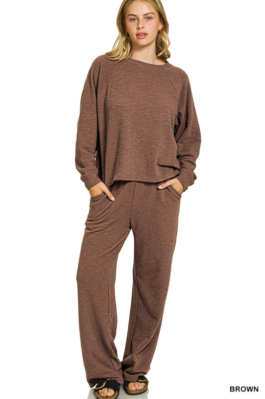 Slub Long Sleeve Set