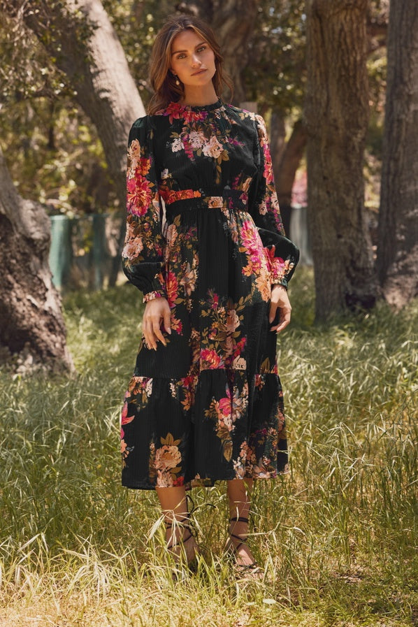 Floral Printed Midi Dress