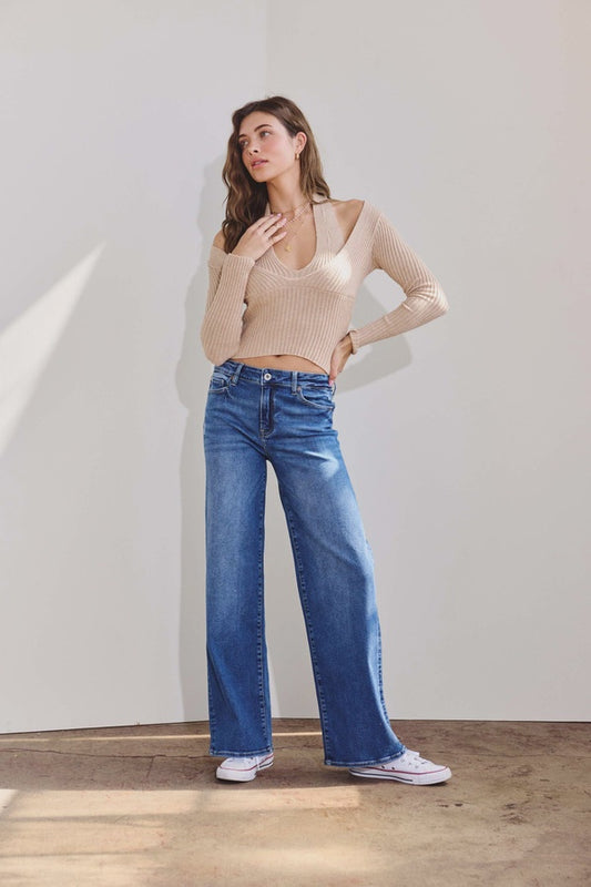 High Rise Relaxed Wide Leg